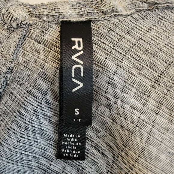 RVCA Women's Small Grey and White Striped Dress - Picture 6 of 13